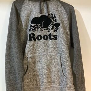 Roots 2 tone hoodie with drawstrings
